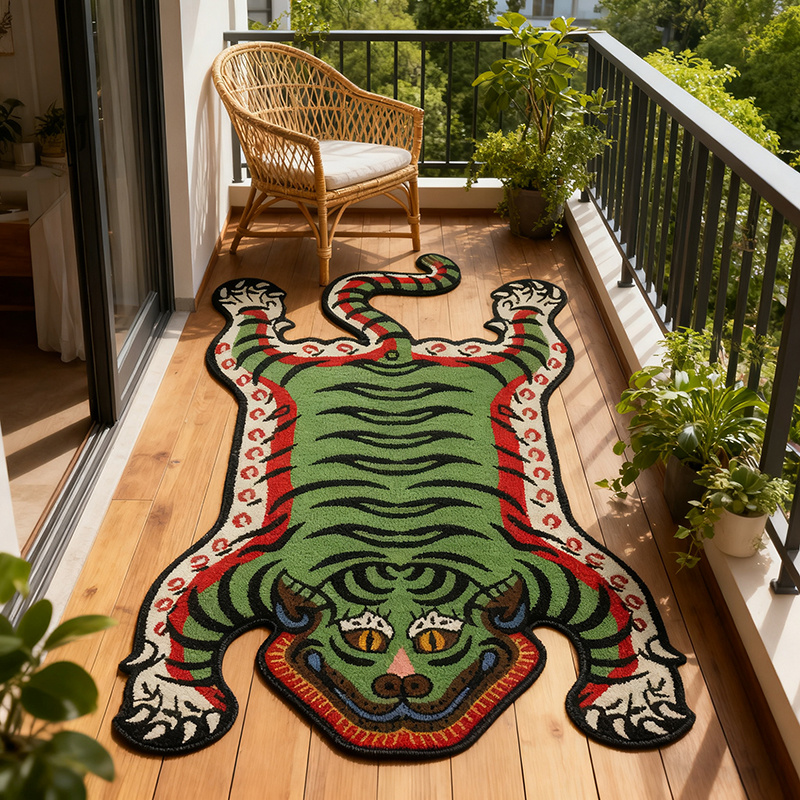 VIKAMA Tiger Pattern Rug Non-s - đánh giá và giá Electronics Repair Desk