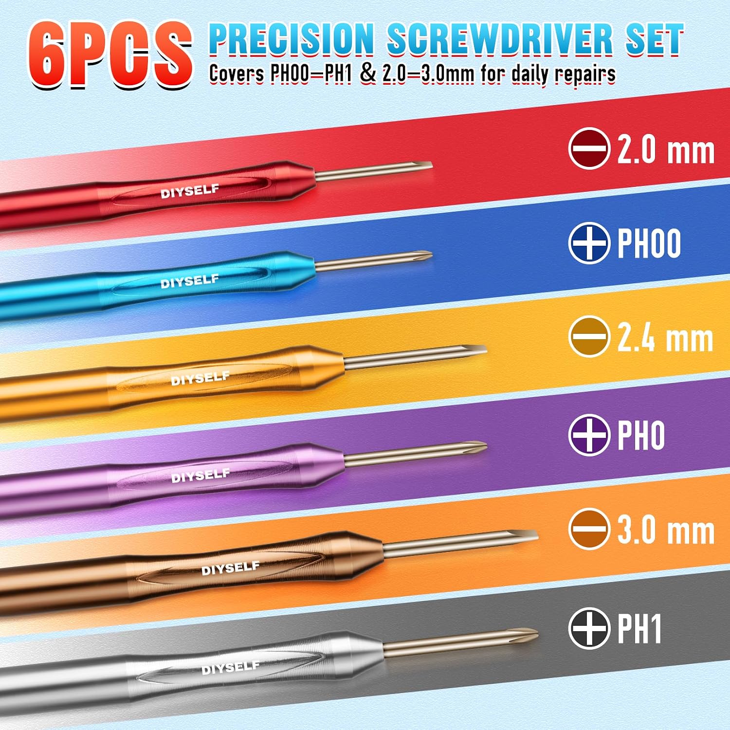 6PCS Precision Screwdriver Set - đánh giá và giá Electronics Repair Images