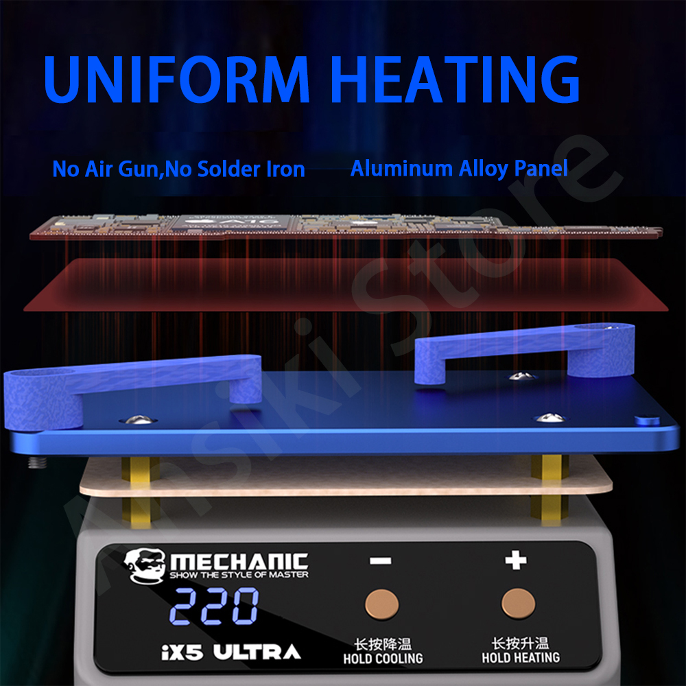 MECHANIC ix5 Ultra Heating Pla - đánh giá và giá Electronics Repair Desk