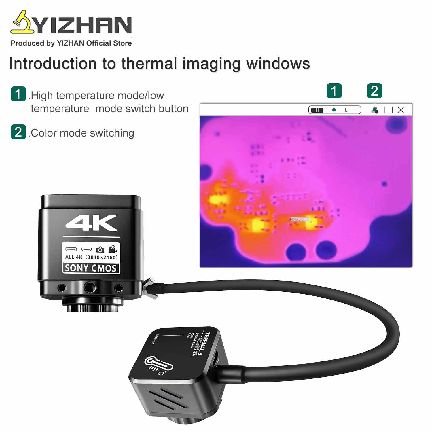 YIZHAN Thermal Imager 4k Elect - đánh giá và giá Electronics Repair Images